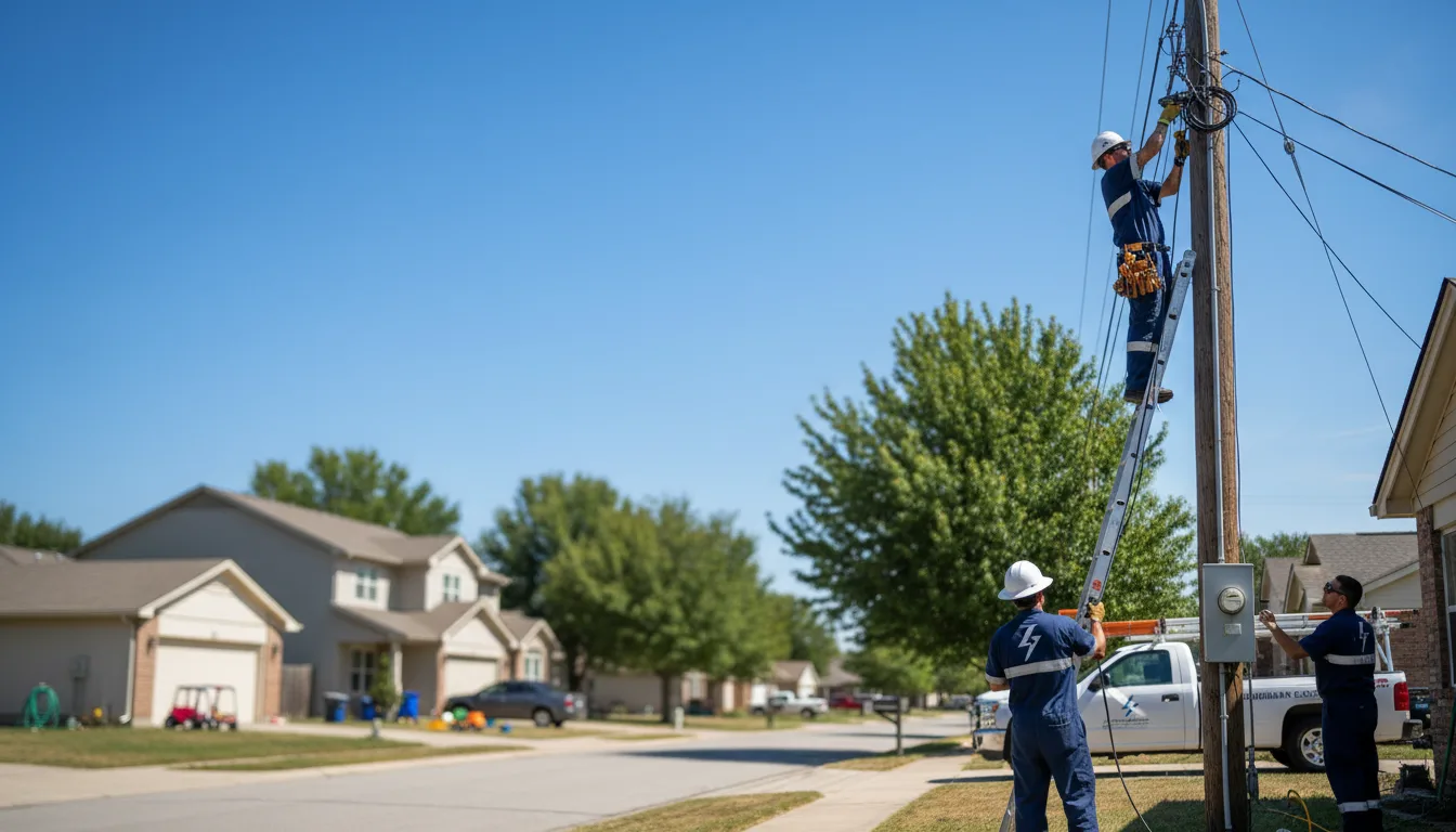 Residential electrician providing installation services in Sandy Springs, GA